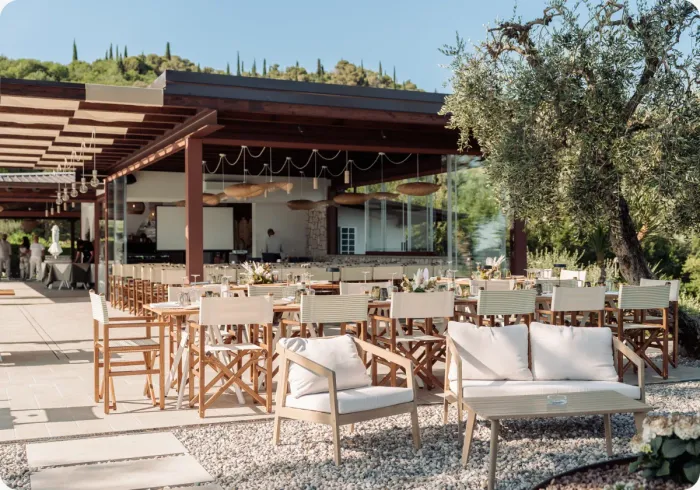 Allestimento per cerimonia al Ristorante San Michele