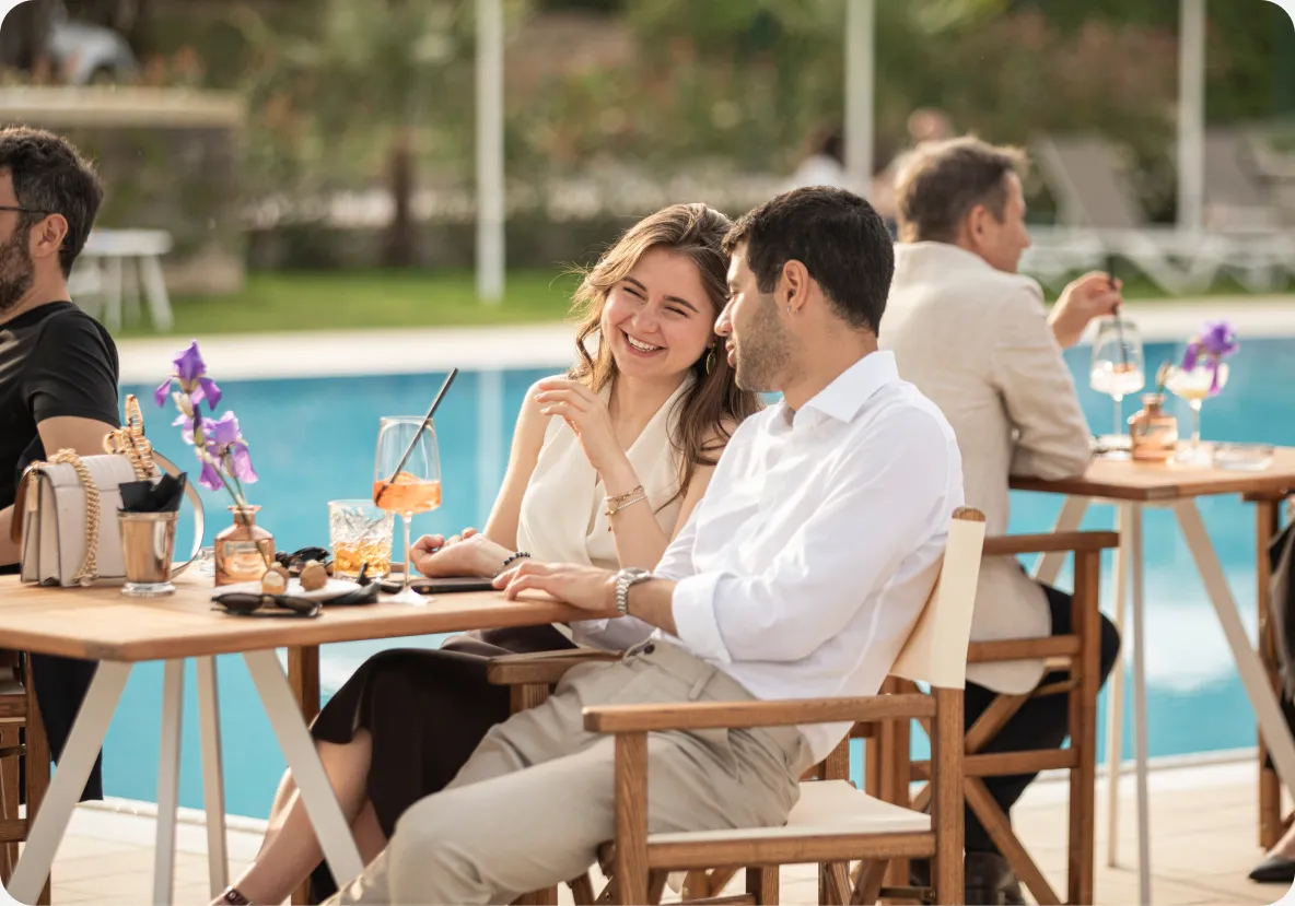 Allestimento per evento all'aperto al Ristorante San Michele